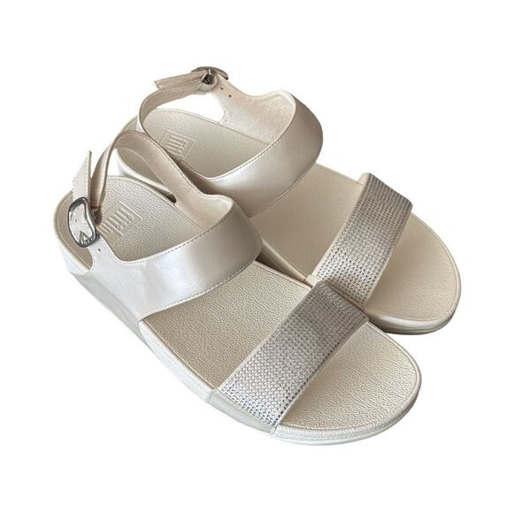 Fitflop Lulu Crystal Embellished Back Strap Sandals - Picture 1 of 8
